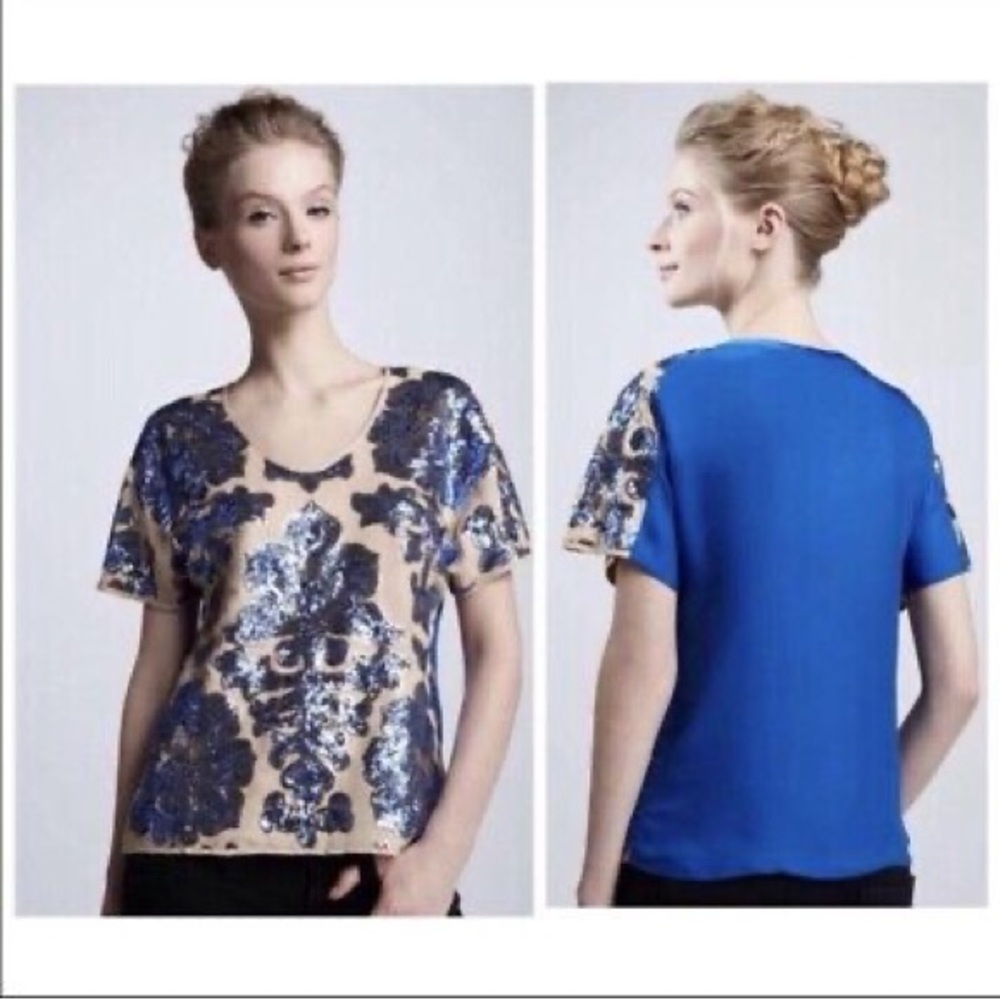 Tracey Reese Neiman Marcus sequin top S